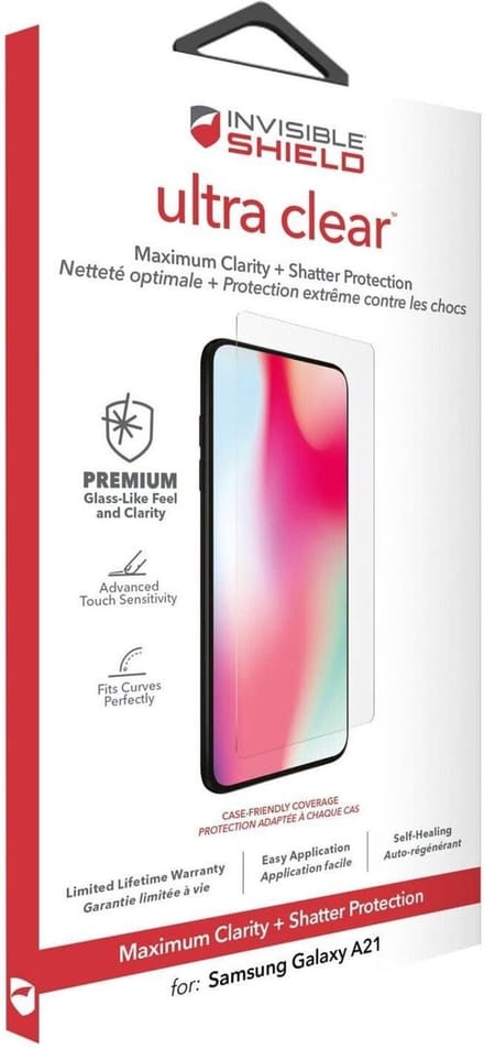 InvisibleShield Ultra Clear Samsung Galaxy A21 Screen