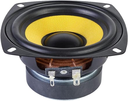 Full Range Speaker - Audio Sound - Home Theater - Fiber Glass Basin - 3 Inch 4Ohm - Black