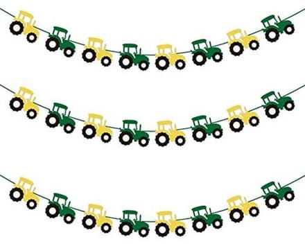 Feest Banner - Slinger Decoratie - Verjaardag Vieren - Tractor Thema - 3 Meter Lang - Multi
