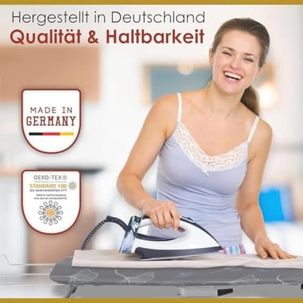 Strijkplankovertrek 150 x 50 cm met Warmtereflectie en OEKO-TEX Certificaat