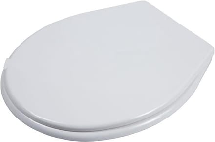 Toiletzitting - WC deksel - Badkamer vernieuwen - Universele pasvorm - Rond - Wit