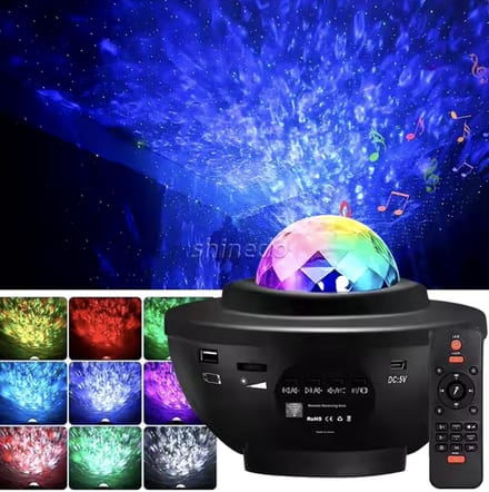 Sterrenprojector met Laser – Sfeervolle Nachtlamp Ø16,5 x 10,5 cm