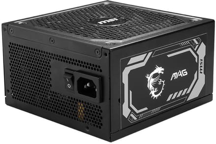 MSI MAG A1000GL PCIE5 - Interne voeding - 1000 Watt - 24-pin - ATX - Zwart