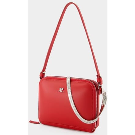 Courreges Handtas met wolkenketting - - Leer - Rood