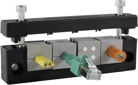 Icotek KEL-E3 Kabelinvoeringsplaat Klem-Ø (max.): 17 mm Polyamide Zwart 1 stuk(s)