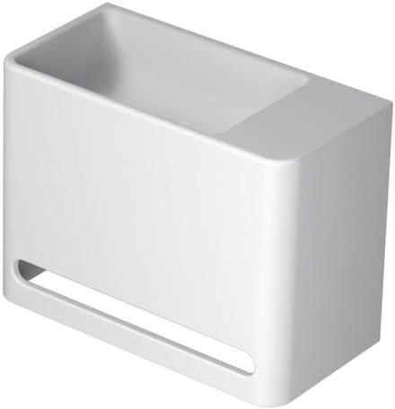 INK - Fontein Polystone Rechts Zonder Kraangat - 400x200x300 mm - Mat Wit