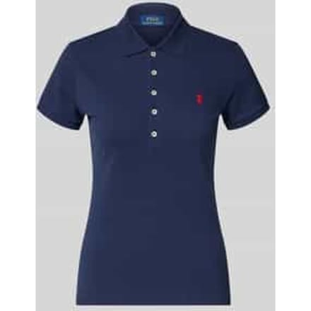 slim fit poloshirt van katoenmix