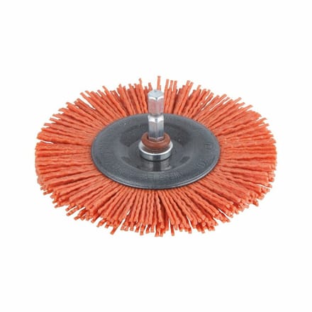 wolfcraft - Nylondraad Schijfborstel voor Boormachine - Nylon - 1502000