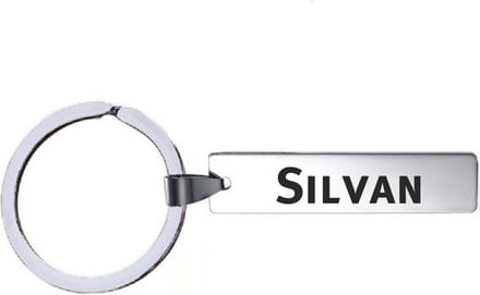 Sleutelhanger Met Naam - Silvan - RVS