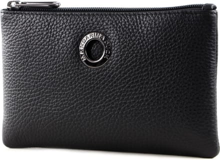 MANDARINA DUCK Leren Utensil zak Mellow Leather Pouch Nero Zwart