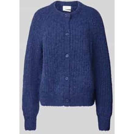 Loose fit gebreid jack van alpacamix met wol