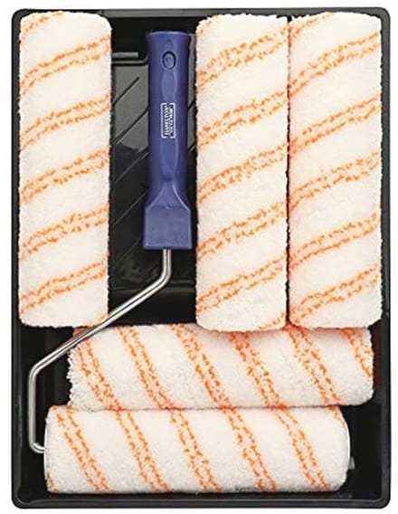 Medium Pile Roller Set met Dienblad | 7-delige Set | 9 Inch (4,4 cm Core)