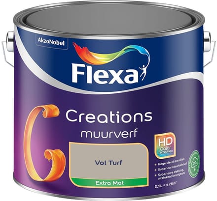 Flexa - Creations Muurverf Extra Mat - Vol Turf - Mengverf - 2,5 L