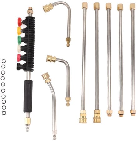 Store_8 - Verlengstuk Hogedrukreiniger - 5 Rechte en 3 Gebogen