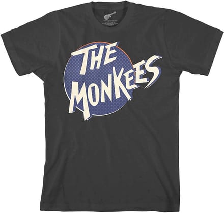 The Monkees - Retro Dot Logo Heren T-shirt - M - Zwart