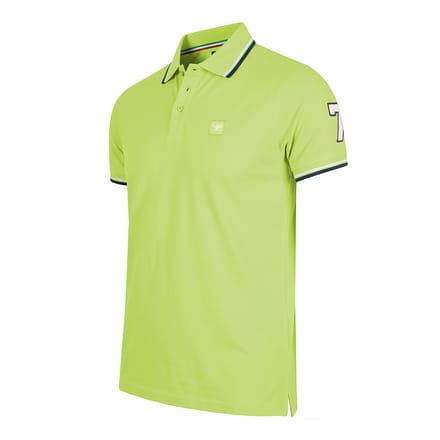 Cappuccino Italia - Heren Polo SS Applique Pique - Groen - Maat M