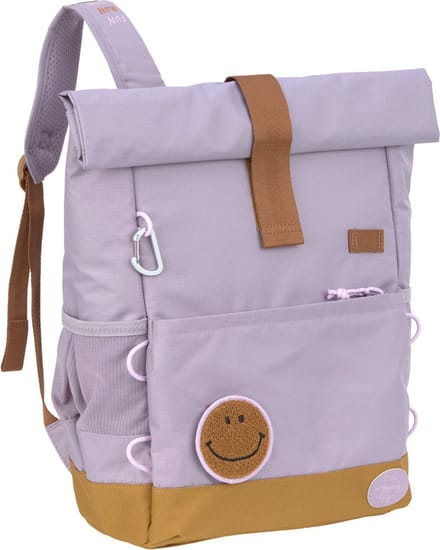 Lässig rugzak voor kinderen Medium Rolltop Backpack - Little Gang lilac