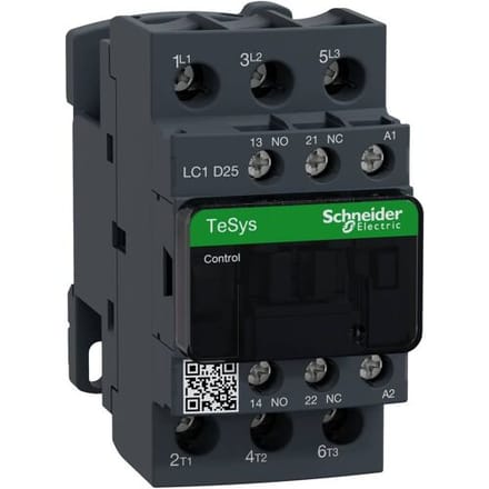 Schneider Electric LC1D25F7 Vermogensbeveiliging 3x NO 11 kW Met hulpcontact 1 stuk(s)