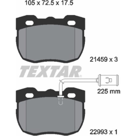 Remblokset TEXTAR 2145905, voor