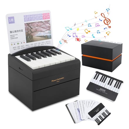 Dailygoods - Speelbare Pianokalender 2025 met Muziekbladen
