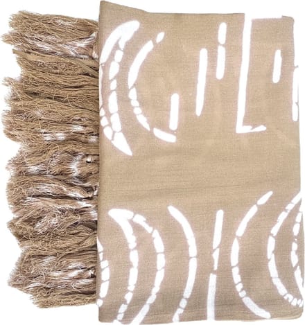 Sarong - Handgemaakte Pareo – Dames Heren - One Size - Beige Wit