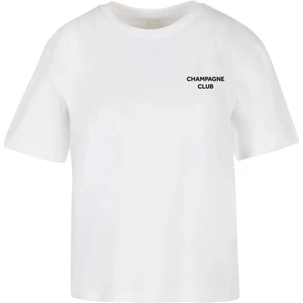 Mister Tee - The Champagne Club Dames T-shirt - 4XL - Wit
