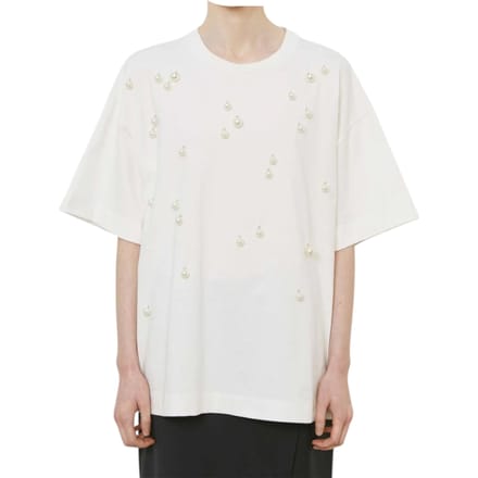 T-shirt halve mouw vrouw Meimeij met parels