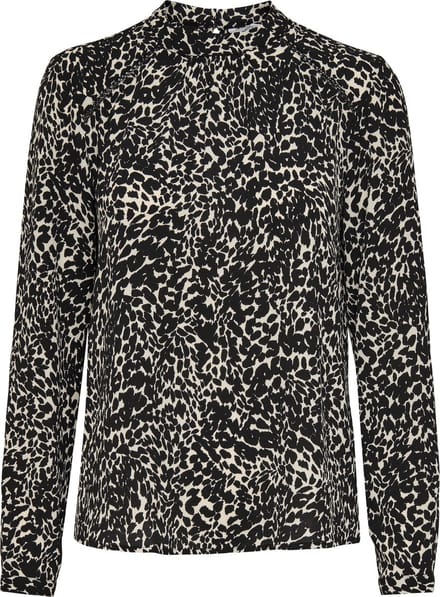 ONLY ONLNEW MALLORY  L/S BLOUSE AOP WVN NOOS Dames Top - Maat 34