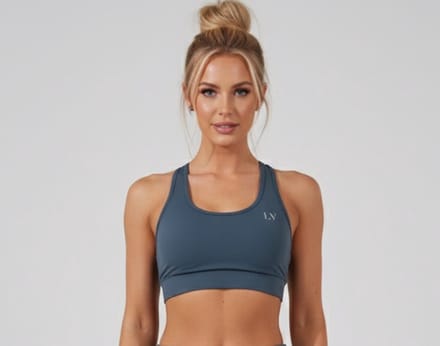 La V Sportbh racerback blauwgrijs S