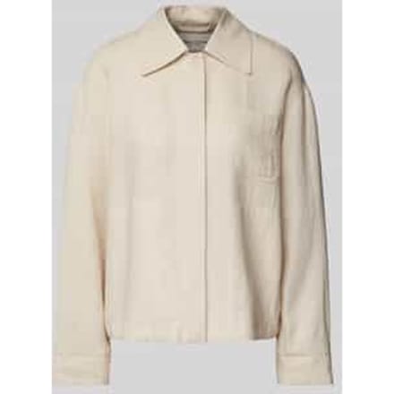 Regular fit overshirt in een mix van linnen en viscose