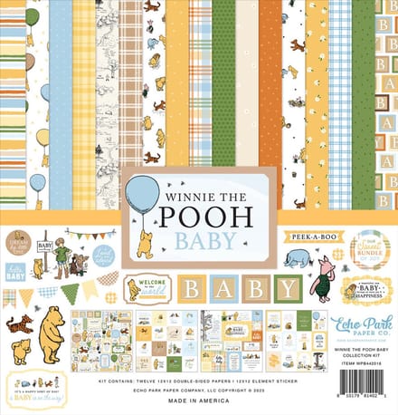 Echo Park - Winnie The Pooh Baby 12x12 Inch Collection Kit (WPB442016)