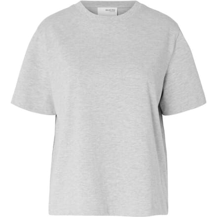 boxy fit T-shirt van katoen- en viscosemix model 'ESSENTIAL'