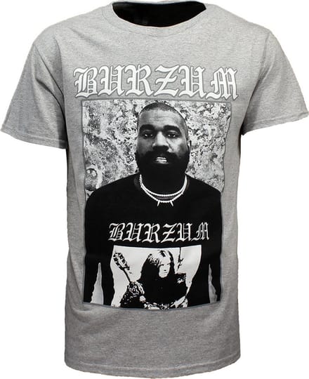 Burzum Kanye West T-Shirt Grijs - Officiële Merchandise - M