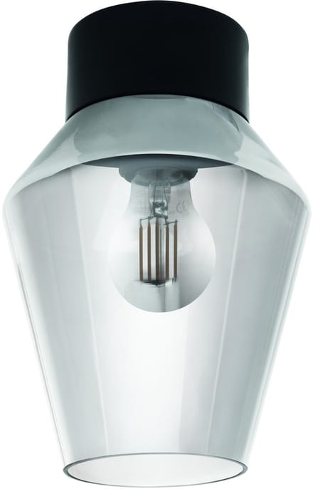 EGLO Verelli wand-/plafondlamp - 60 Watt E27 - 25 cm. - zwart