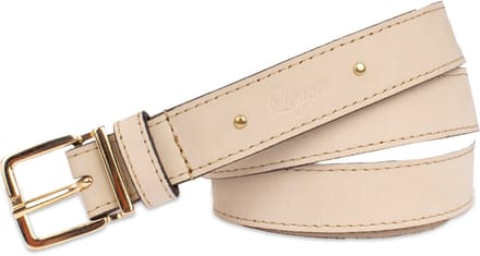 Legend Dames - Leren riem - Crème - 85cm