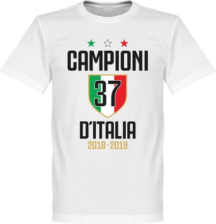 Campioni D'Italia 37 T-Shirt - Wit - S