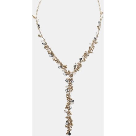 Stradivarius Lange lariat ketting met kralen  Goud OS