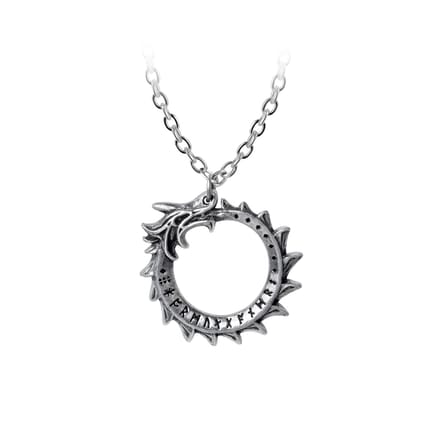 Alchemy - Mini Jormungand Ketting - Zilverkleurig