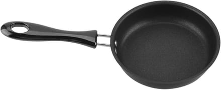 Mini Koekenpan - Eierpan Klein - Ontbijt Maken - Draagbaar Non-stick - 12 Cm Diameter - Zwart