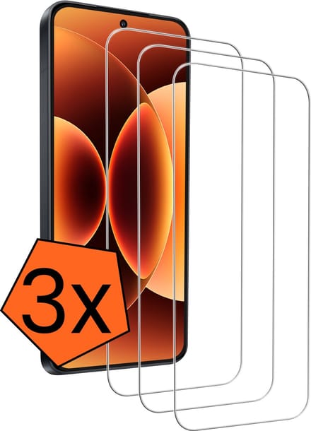 Screenprotector - 3 Stuks - Geschikt voor Xiaomi 17 Pro Max - Extra Sterk - Gehard Glas - Beschermglas - Tempered Glass - Screen Protector