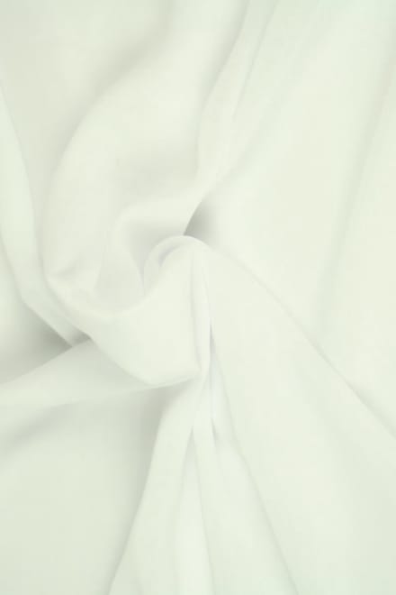 15 meter chiffon stof - Wit - 100% polyester