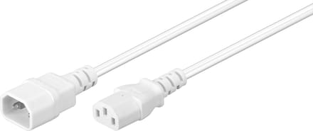 C13 - C14 stroomkabel voor UPS/PDU - 3x 0,75mm / wit - 0,50 meter