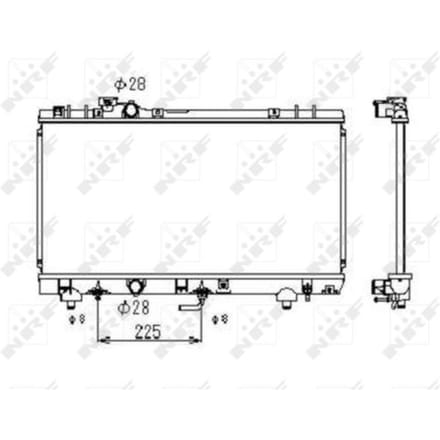 Radiator, motorkoeling NRF 53349