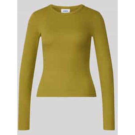 Shirt met lange mouwen in riblook model 'FREYA'