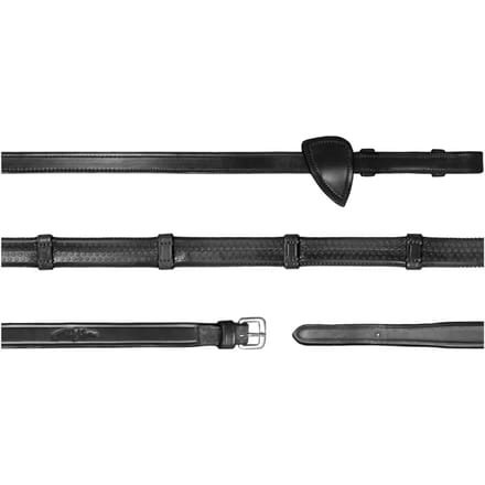 Rubber teugels voor paard met 7 eindstukken Dy'on 1/2"