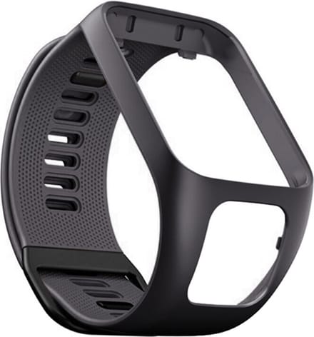 Siliconen bandje - geschikt voor TomTom Runner 2 / Runner 3 / Spark 2 / Spark 3 - grijs