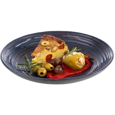 GGM Gastro (6 Stück) Teller - tief - LOOPS - Melamin - Ø 255mm