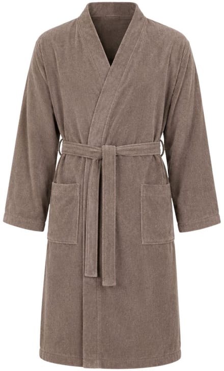 Badjas Katoen Kimono - Dames & Heren - taupe - L/XL
