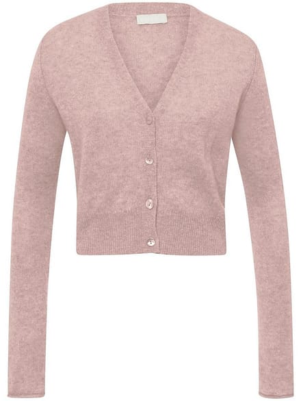 Vest en 100% kasjmier Van Peter Hahn roze
