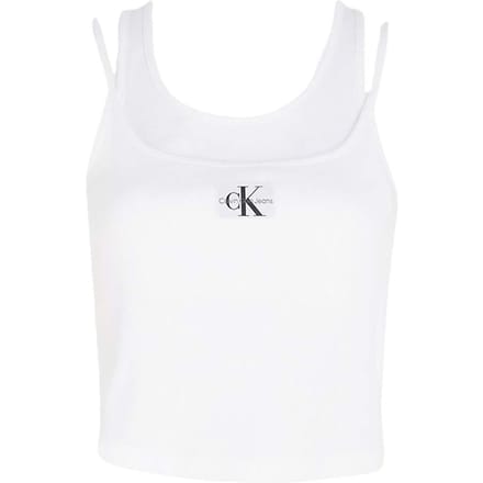 Luxe geribbelde top voor dames van Calvin Klein